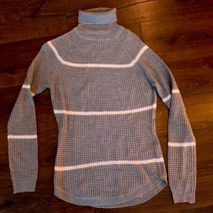 Gray Knitted Turtleneck